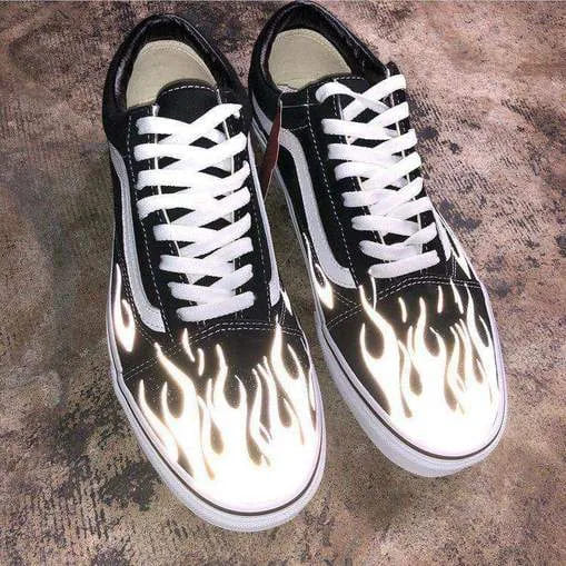 Custom Vans Burn it Down