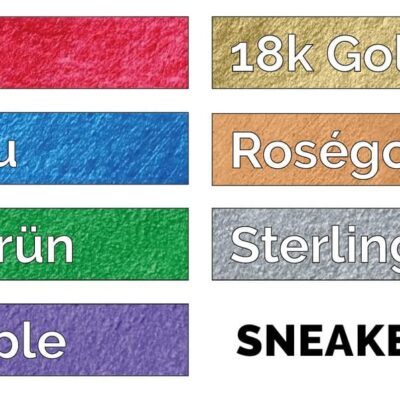 Farbkarte Angelus Pearlescent Farben