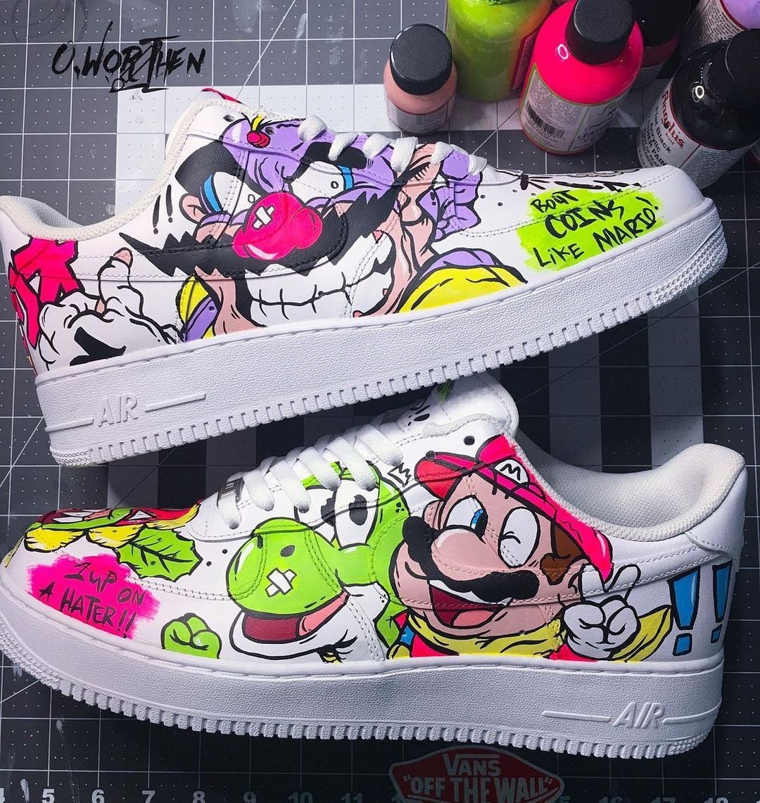 Wario & Mario Custom Nike